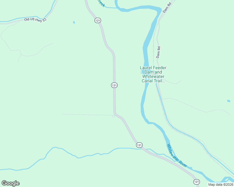 map of restaurants, bars, coffee shops, grocery stores, and more near 12821 Indiana 121 in Laurel