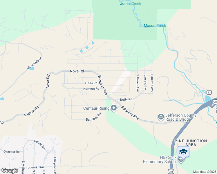 map of restaurants, bars, coffee shops, grocery stores, and more near 33626 Lutes Road in Pine