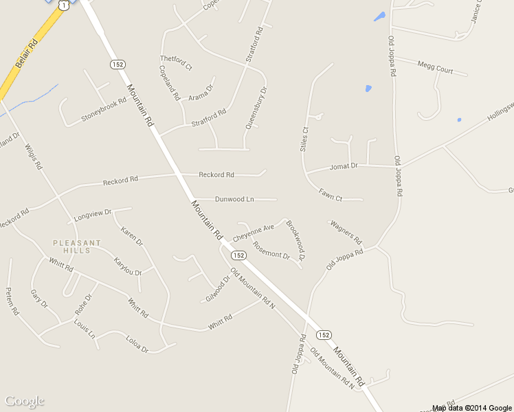 map of restaurants, bars, coffee shops, grocery stores, and more near 2305 Dunwood Lane in Joppa