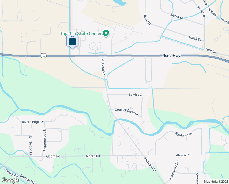 map of restaurants, bars, coffee shops, grocery stores, and more near 55 Lewis Lane in Fallon