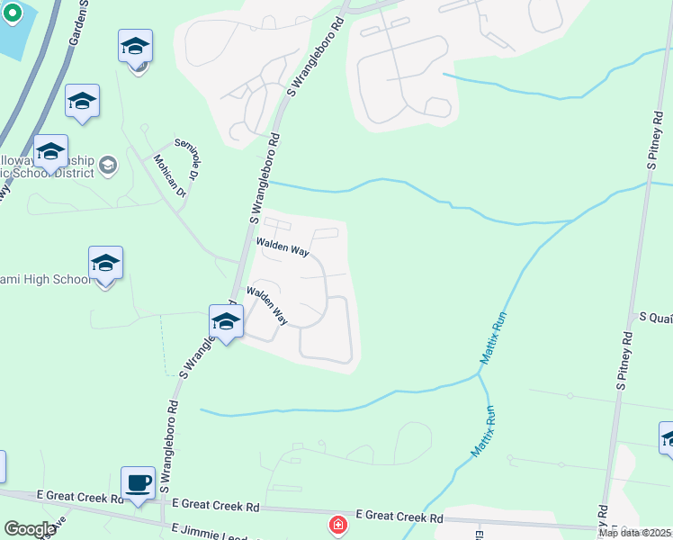 map of restaurants, bars, coffee shops, grocery stores, and more near 207 Hermit Place in Galloway