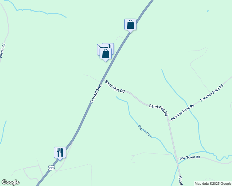 map of restaurants, bars, coffee shops, grocery stores, and more near 4273 Sand Flat Road in Oakland