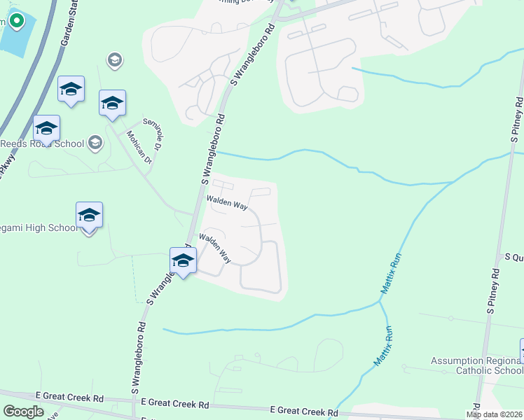 map of restaurants, bars, coffee shops, grocery stores, and more near 207 Hermit Place in Galloway