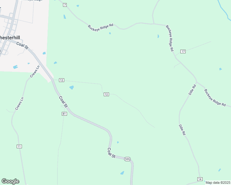 map of restaurants, bars, coffee shops, grocery stores, and more near 850 Fischer Howard Lane in Chesterhill