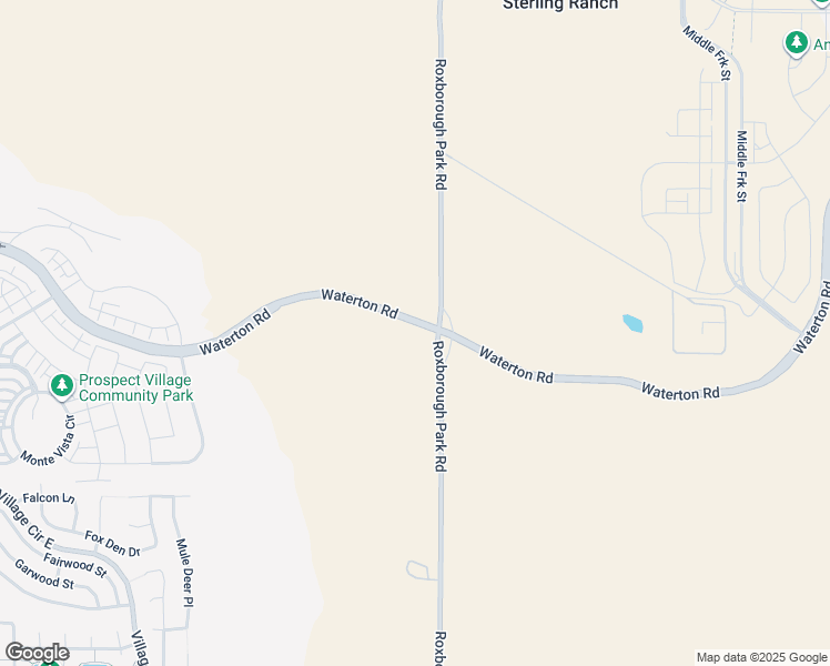 map of restaurants, bars, coffee shops, grocery stores, and more near 8131 Roxborough Park Road in Douglas County