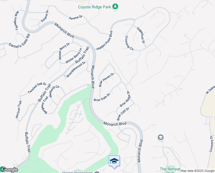 map of restaurants, bars, coffee shops, grocery stores, and more near 8306 Briar Haven Place in Castle Rock