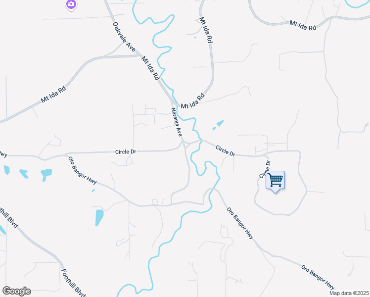 map of restaurants, bars, coffee shops, grocery stores, and more near 108 Naranja Avenue in Oroville