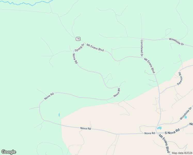 map of restaurants, bars, coffee shops, grocery stores, and more near 348 Nova Road in Pine