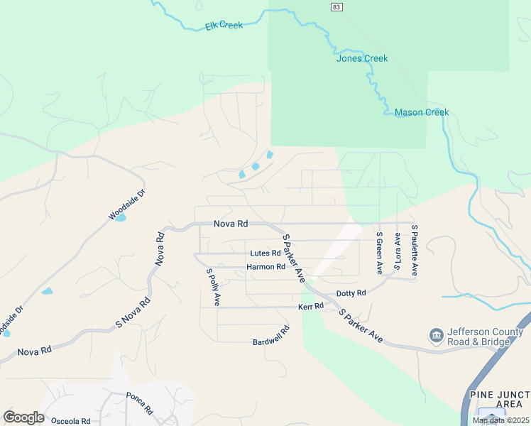 map of restaurants, bars, coffee shops, grocery stores, and more near 33782 Nova Road in Pine