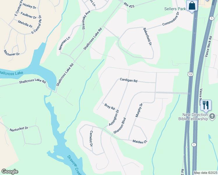 map of restaurants, bars, coffee shops, grocery stores, and more near 1136 Cardigan Road in Middletown