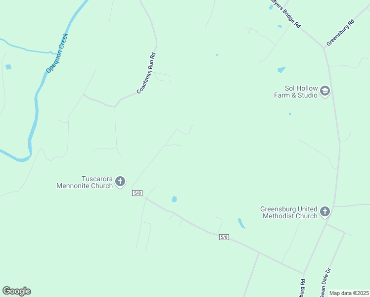 map of restaurants, bars, coffee shops, grocery stores, and more near 1172 Featherbed Road in Martinsburg