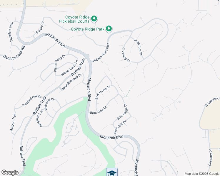 map of restaurants, bars, coffee shops, grocery stores, and more near 8346 Briar Haven Court in Castle Rock