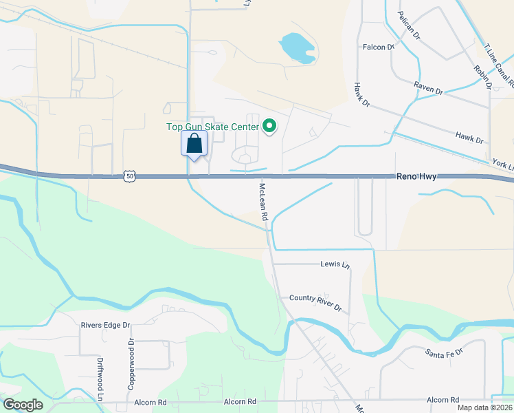 map of restaurants, bars, coffee shops, grocery stores, and more near 200 McLean Road in Fallon
