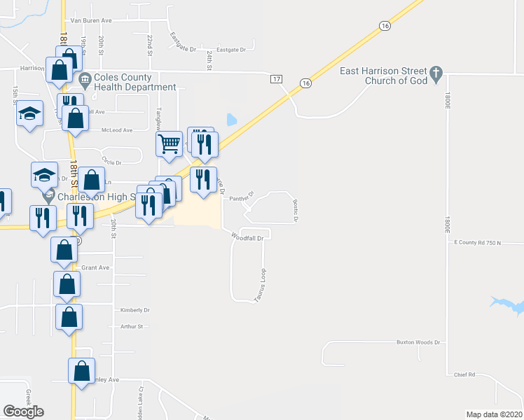 map of restaurants, bars, coffee shops, grocery stores, and more near 2302 Bostic Place in Charleston