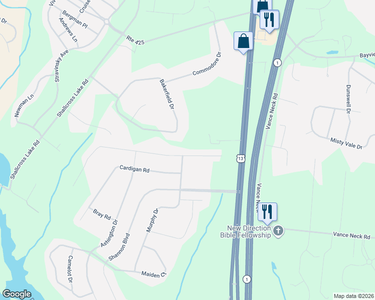 map of restaurants, bars, coffee shops, grocery stores, and more near 1214 Pimpernell Path in Middletown