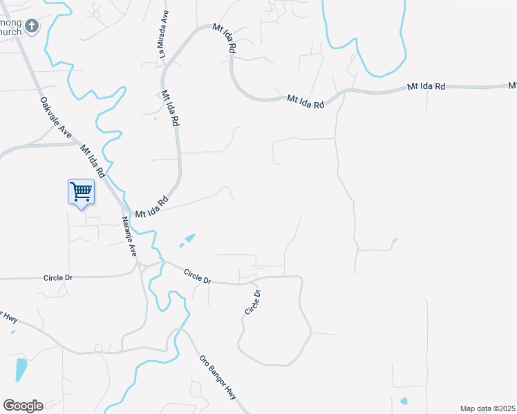 map of restaurants, bars, coffee shops, grocery stores, and more near 150 Oliva Avenue in Oroville