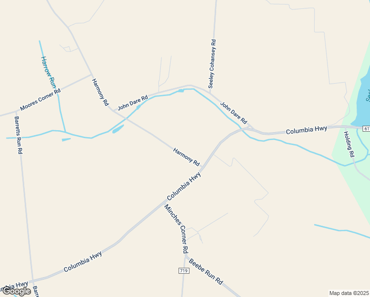 map of restaurants, bars, coffee shops, grocery stores, and more near 19 Harmony Road in Bridgeton