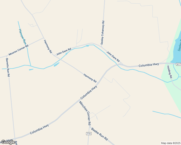 map of restaurants, bars, coffee shops, grocery stores, and more near 19 Harmony Road in Bridgeton