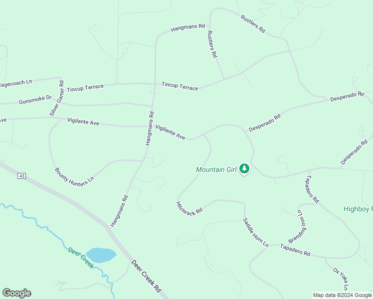 map of restaurants, bars, coffee shops, grocery stores, and more near 1392 Vigilante Avenue in Bailey