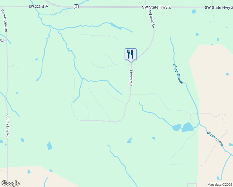 map of restaurants, bars, coffee shops, grocery stores, and more near 5999 Southwest Hickory Ridge in Trimble