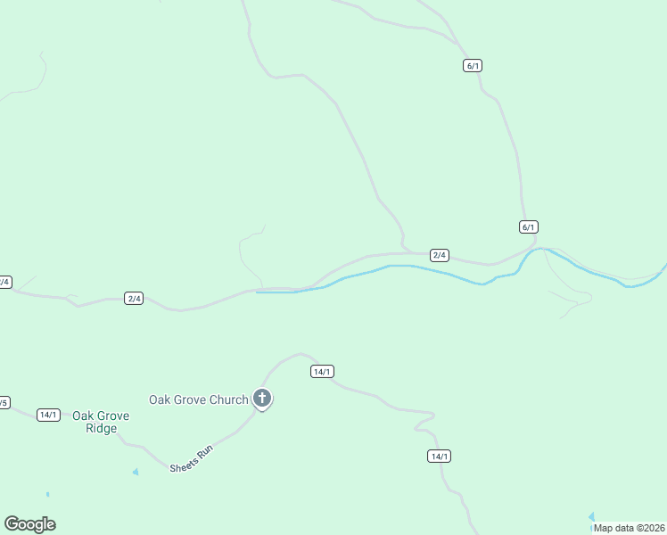 map of restaurants, bars, coffee shops, grocery stores, and more near County Road 2/4 in Friendly