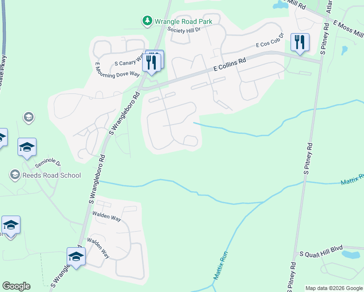 map of restaurants, bars, coffee shops, grocery stores, and more near 192 Federal Road in Galloway