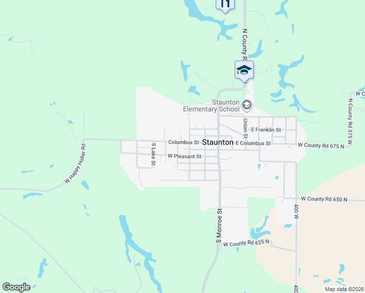 map of restaurants, bars, coffee shops, grocery stores, and more near 306 West Columbus Street in Brazil