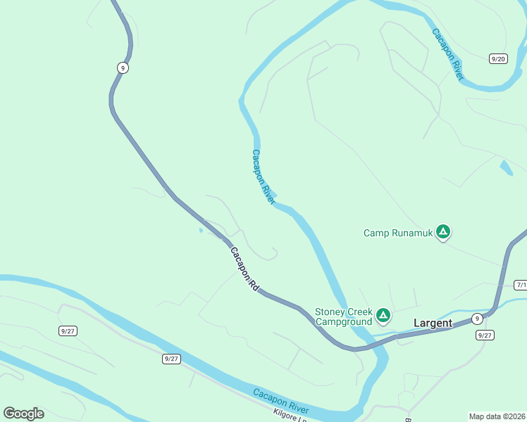 map of restaurants, bars, coffee shops, grocery stores, and more near 30 Cavalier Way in Great Cacapon