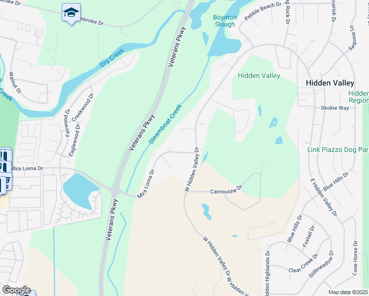 map of restaurants, bars, coffee shops, grocery stores, and more near 5479 Mira Loma Drive in Reno