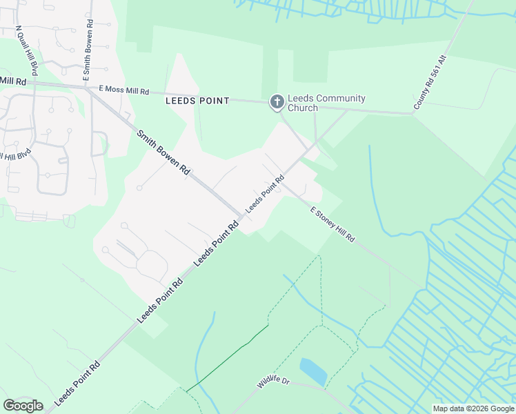 map of restaurants, bars, coffee shops, grocery stores, and more near 38 Leeds Point Road in Galloway