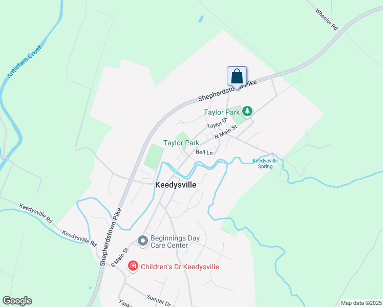 map of restaurants, bars, coffee shops, grocery stores, and more near in Keedysville
