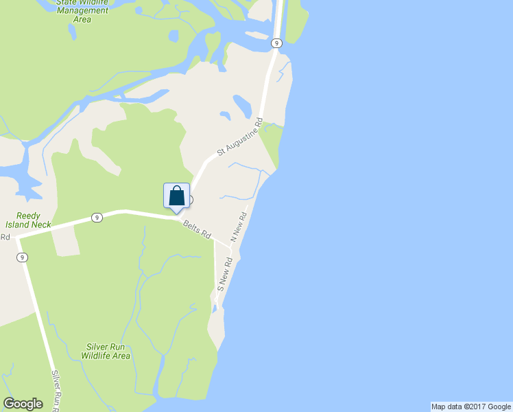 map of restaurants, bars, coffee shops, grocery stores, and more near 45 North New Road in Middletown