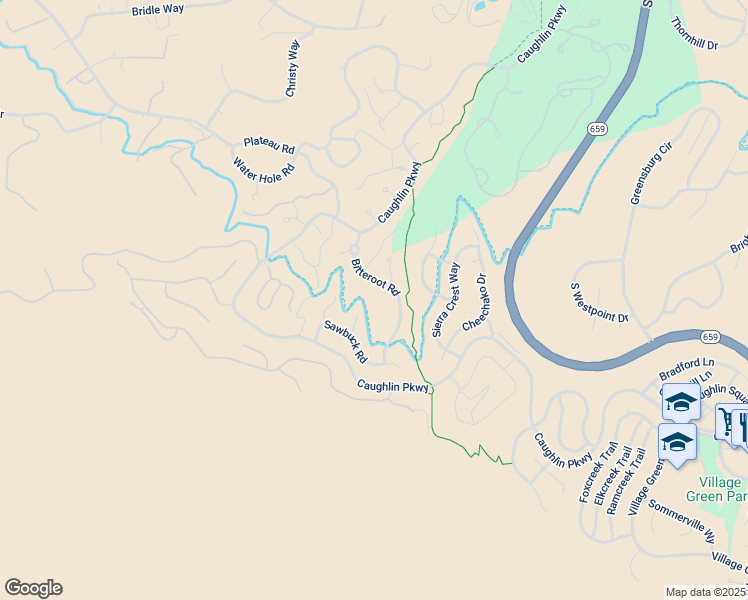 map of restaurants, bars, coffee shops, grocery stores, and more near 4305 Bitteroot Road in Reno