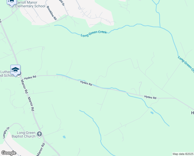 map of restaurants, bars, coffee shops, grocery stores, and more near 4800 Hydes Road in Hydes