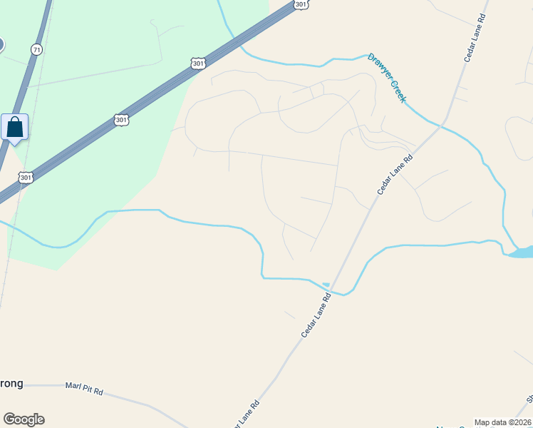 map of restaurants, bars, coffee shops, grocery stores, and more near 319 Price Drive in Middletown