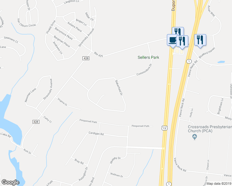 map of restaurants, bars, coffee shops, grocery stores, and more near 163 Bakerfield Drive in Middletown