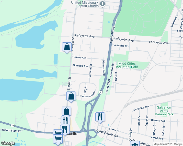 map of restaurants, bars, coffee shops, grocery stores, and more near 701 Pinta Avenue in Middletown