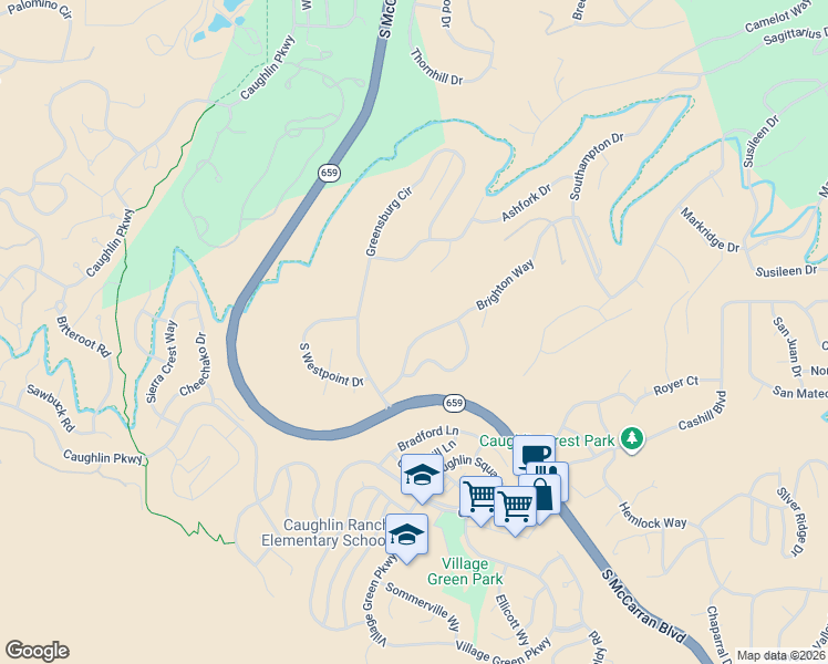 map of restaurants, bars, coffee shops, grocery stores, and more near 3745 Brighton Way in Reno