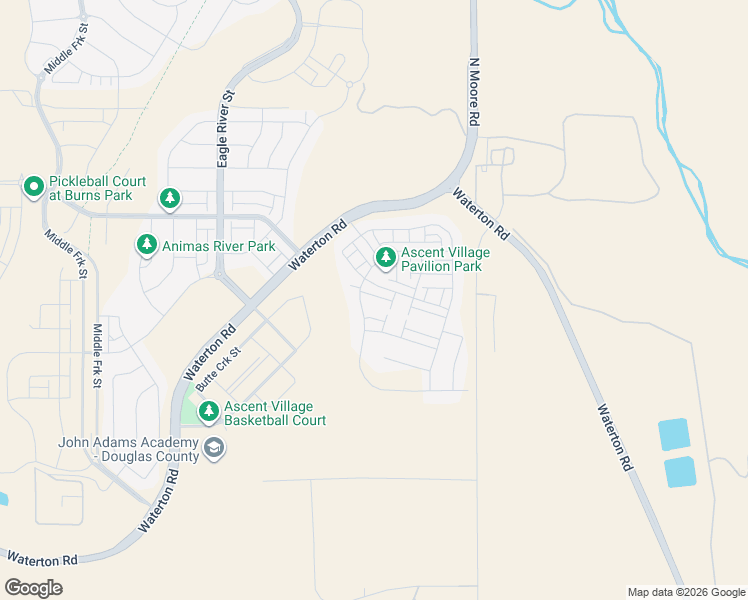 map of restaurants, bars, coffee shops, grocery stores, and more near 8925 North Moore Road in Littleton