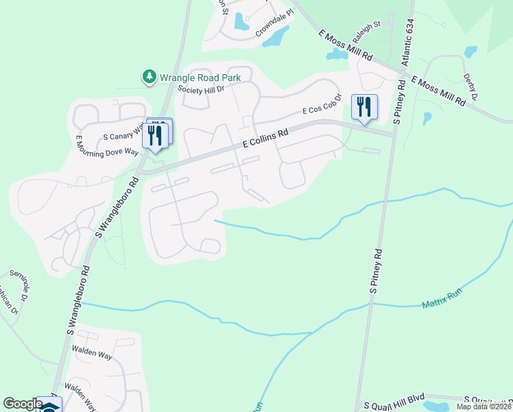 map of restaurants, bars, coffee shops, grocery stores, and more near 139 Colonial Court in Galloway