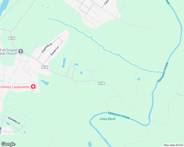 map of restaurants, bars, coffee shops, grocery stores, and more near 2098 Rose Lane in Martinsburg
