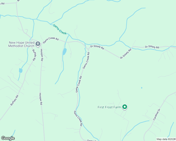 map of restaurants, bars, coffee shops, grocery stores, and more near 2940 Sams Creek Road in New Windsor