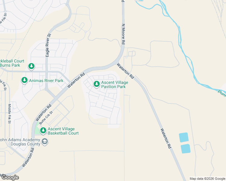 map of restaurants, bars, coffee shops, grocery stores, and more near 8925 North Moore Road in Littleton