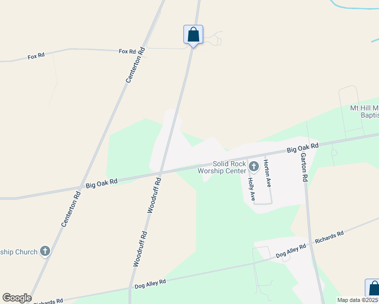 map of restaurants, bars, coffee shops, grocery stores, and more near 161 Big Oak Road in Bridgeton