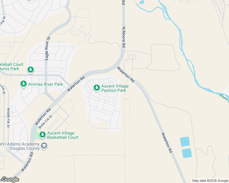 map of restaurants, bars, coffee shops, grocery stores, and more near 8925 North Moore Road in Littleton