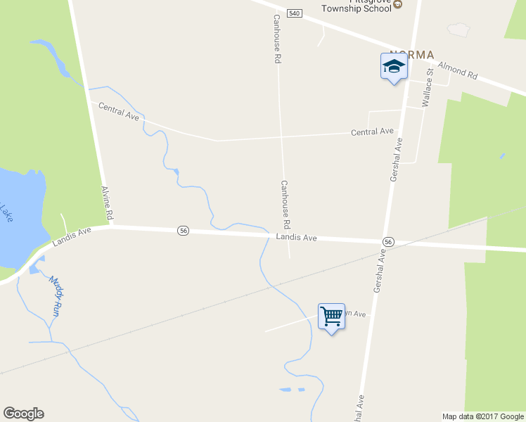 map of restaurants, bars, coffee shops, grocery stores, and more near 641 Canhouse Road in Elmer