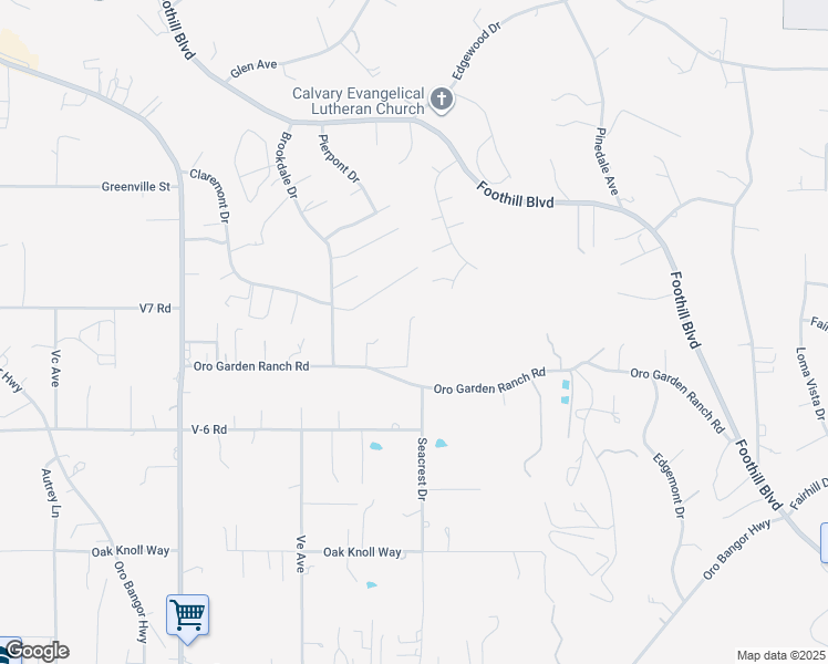 map of restaurants, bars, coffee shops, grocery stores, and more near 149 Garden Ranch Lane in Oroville
