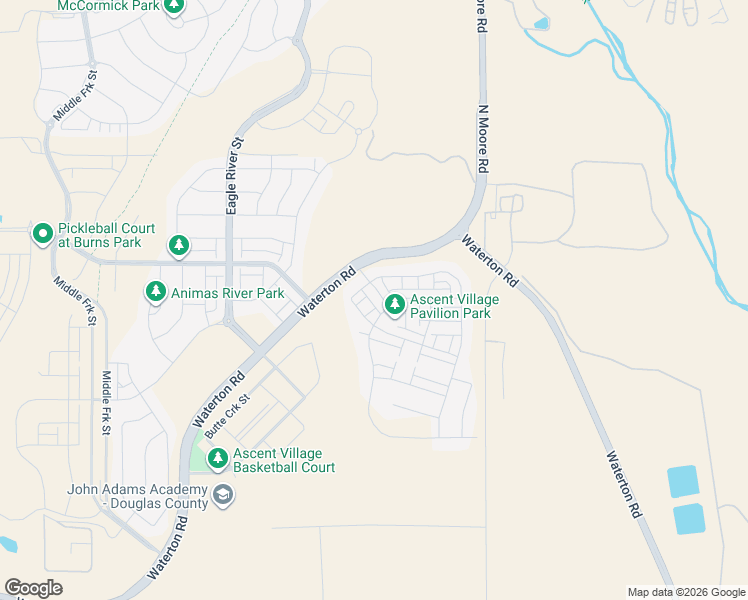 map of restaurants, bars, coffee shops, grocery stores, and more near 8916 San Antonio Street in Littleton