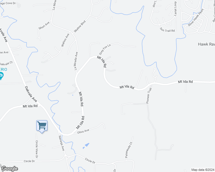 map of restaurants, bars, coffee shops, grocery stores, and more near 1190 Mount Ida Road in Oroville