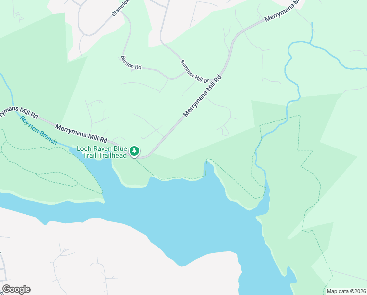 map of restaurants, bars, coffee shops, grocery stores, and more near 2513 Merrymans Mill Road in Phoenix